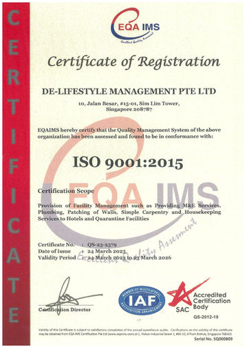 March 2023, Certification of ISO 9001:2015
